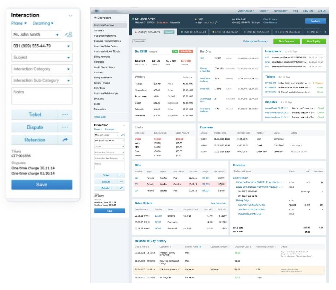 v.2015 interaction form beside the legacy customer dashboard